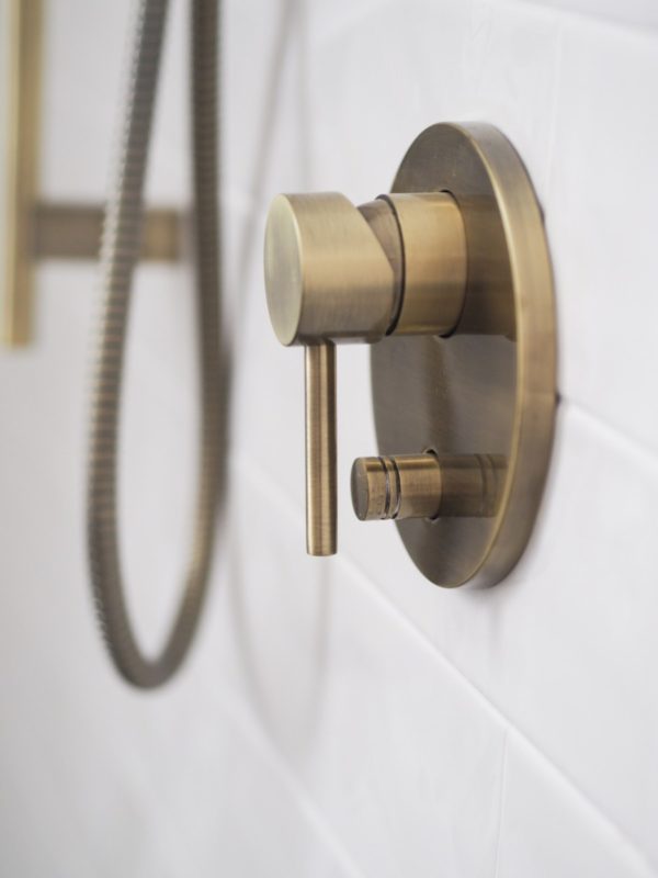 Elysian Shower Diverter-Brushed Brass