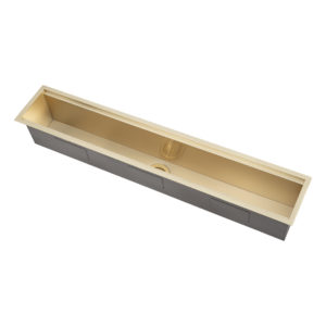 (D)Kitchen Trough 1240mm - Entertainer Series - Brushed Brass
