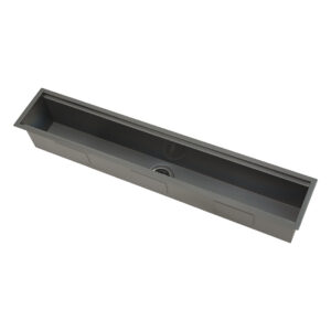 Kitchen Trough 1240mm - Entertainer Series - Brushed Gunmetal