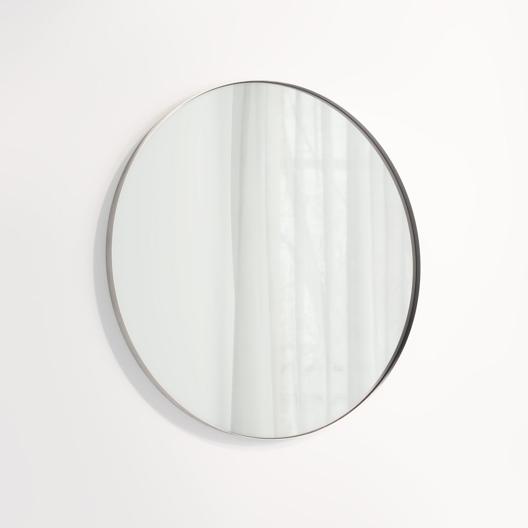 Round Mirror 800mm Stainless Steel (NZ) ABI Bathrooms & Interiors