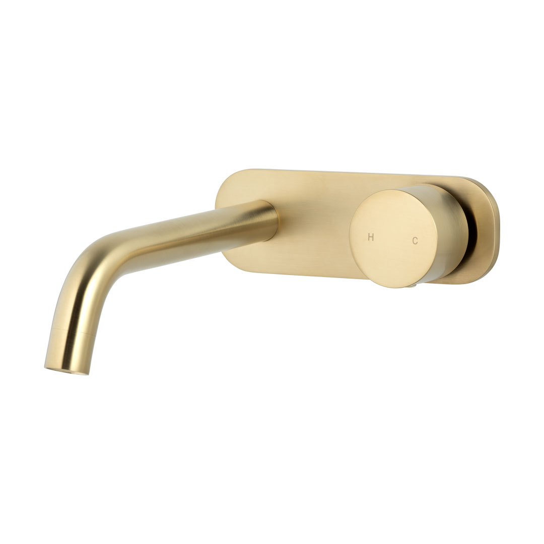 Milani Progressive Wall Mounted Set – Brushed Brass