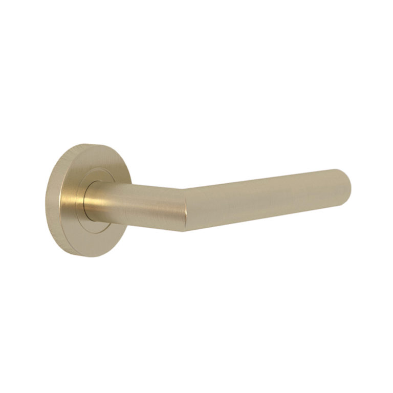 Davis Door Handle - Brushed Brass | (NZ) ABI Bathrooms & Interiors