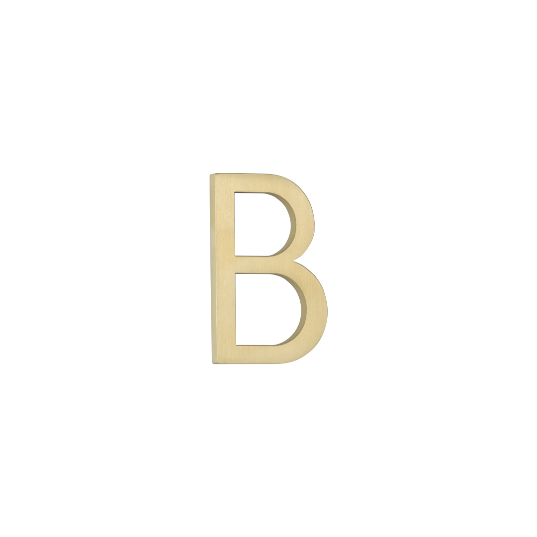 B Letter - 60mm - Brushed Brass | (NZ) ABI Bathrooms & Interiors