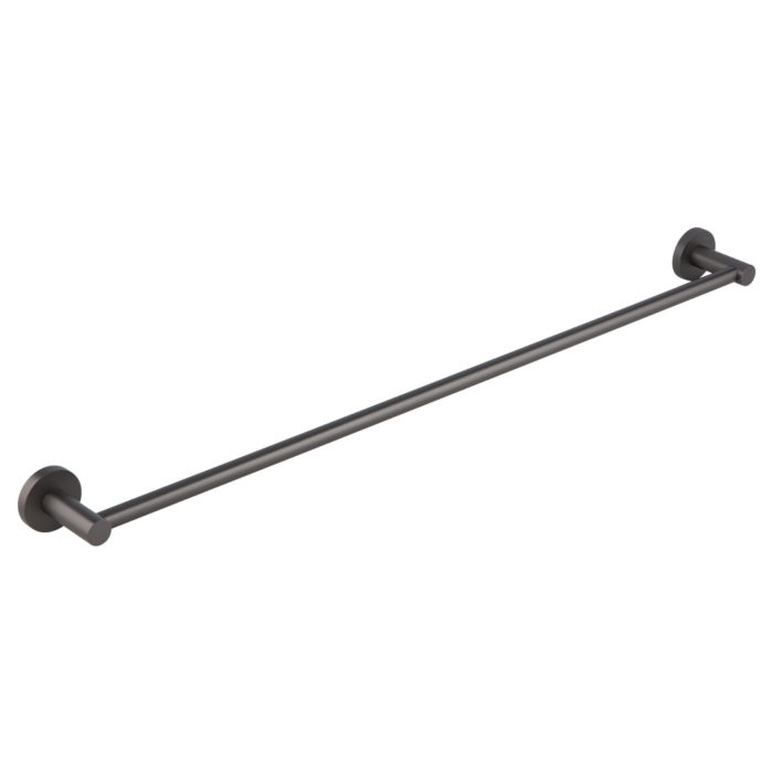 Cali Single towel Rail 800mm Brushed Gunmetal (NZ) ABI Bathrooms