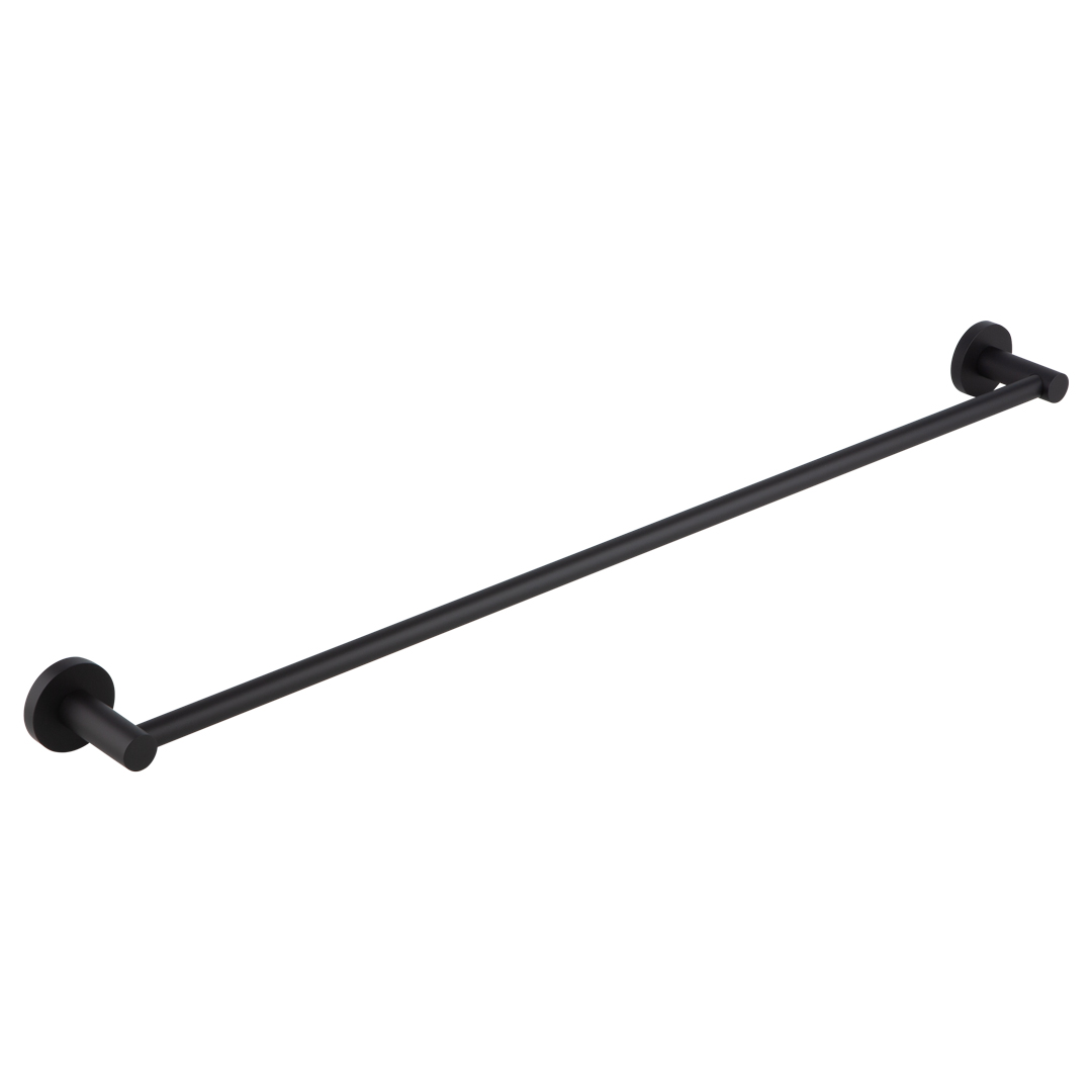 Elysian Single Towel Rail Matte Black (NZ) ABI Bathrooms