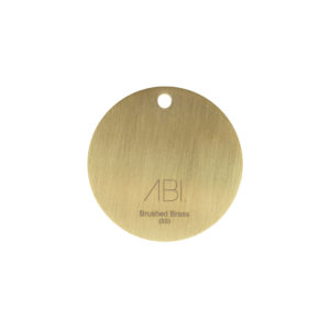 Colour Sample - Brushed Brass (PVD) - Stainless Steel