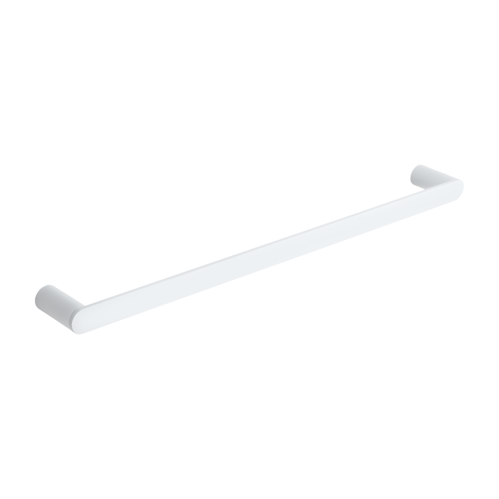 Otto Single Towel Rail 600mm White (NZ) ABI Bathrooms & Interiors