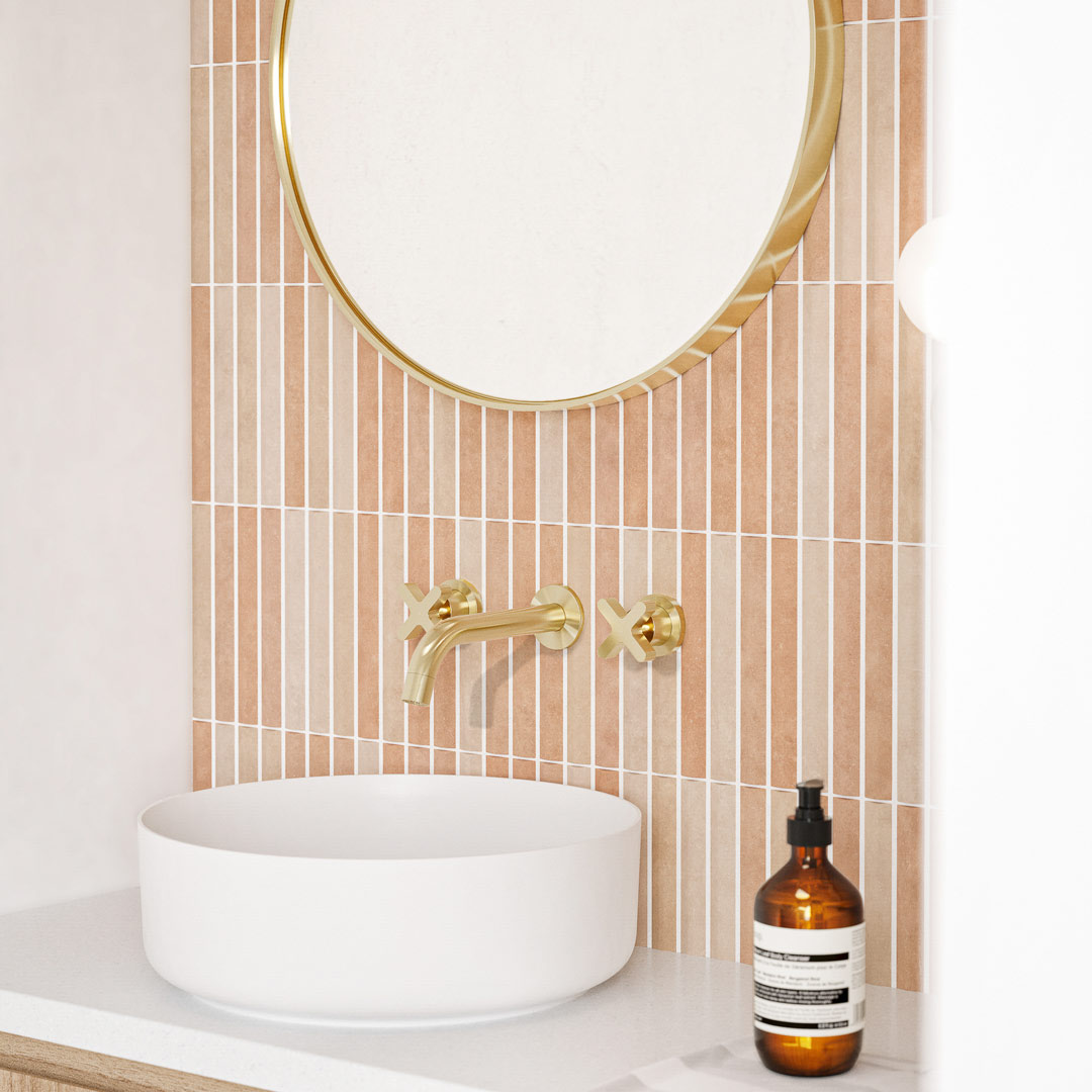 Vexi Handmade Mirror 600mm Brushed Brass (NZ) ABI Bathrooms & Interiors